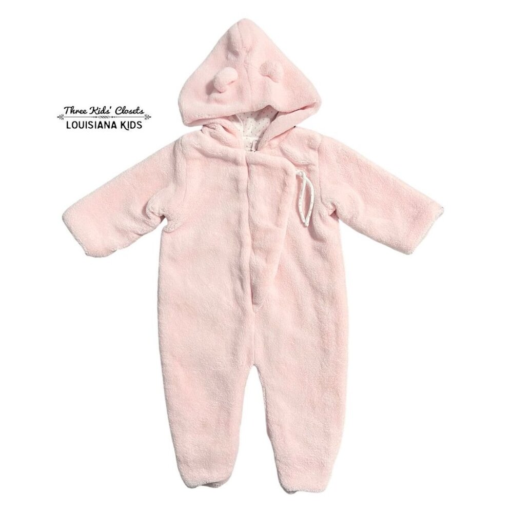 Angel Dear 0-3m Pink Hooded Bunting Coat